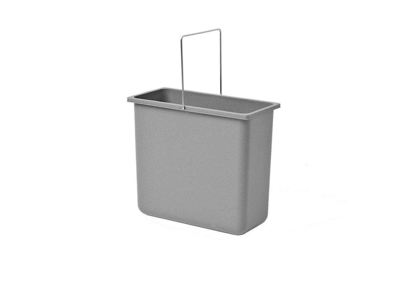 Hailo Mülleimer Hailo Inneneimer 1009319 grau 12 Liter 316 x 154 x 287 mm mit Henkel von Hailo