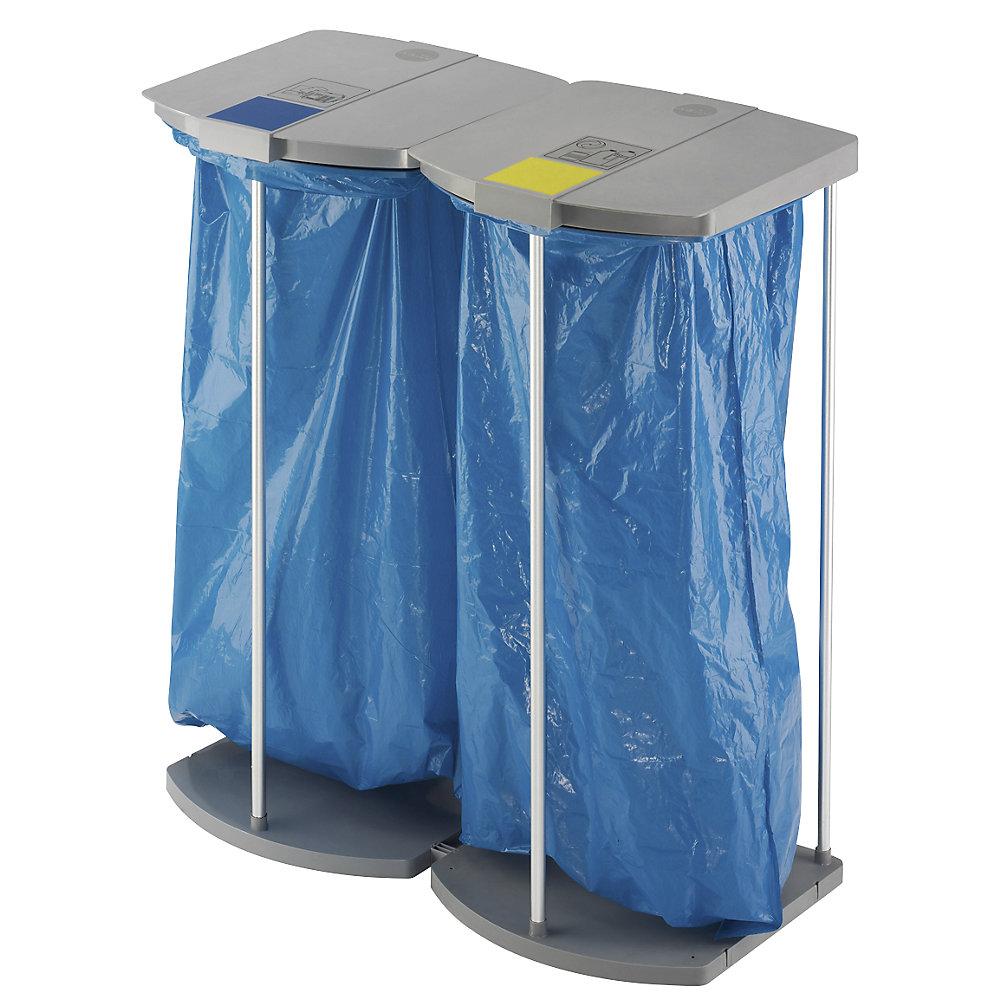 Müllsackständer mit 250 blauen Wertstoffsäcken Hailo von Hailo