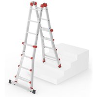 Hailo Multifunktions Teleskopleiter M80 4x4 Sprossen von Hailo
