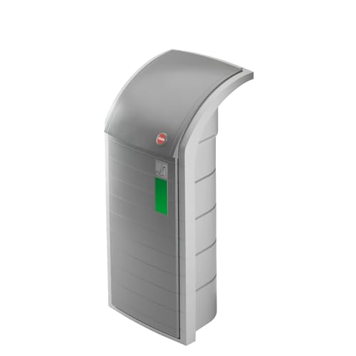 Hailo ProfiLine WSB Design XXXL Wertstoffsammler - schlagbeständiger 120 Liter Wertstoffbehälter für Gewerbe und Industrie - mit Stabiler Müllsackhalterung und extra großer Einwurfklappe - Staubgrau Hailo ProfiLine WSB Design XXXL Wertstoffsammler - schlagbeständiger 120 Liter Wertstoffbehälter für Gewerbe und Industrie - mit Stabiler Müllsackhalterung und extra großer Einwurfklappe - Staubgrau von Hailo
