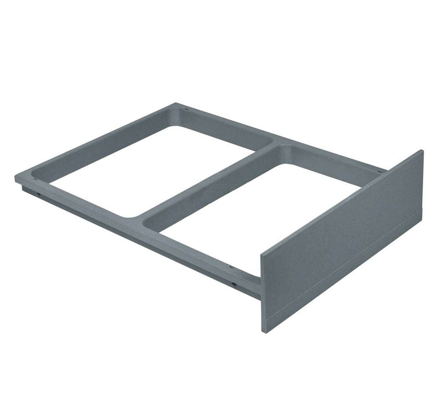 Hailo Rahmen Systemrahmen 1094099, grau 470x335x108mm für Einbau-Abfallsammlersystem von Hailo