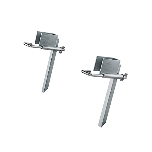 Hailo SafetyLine Sicherheitsdrehspitzen 2 Stück - für Hailo Anlegeleitern - sicherer Stand auf weichen Untergründen - robust und langlebig - Montage ohne Werkzeug - Schutz vor Verrutschen von Hailo