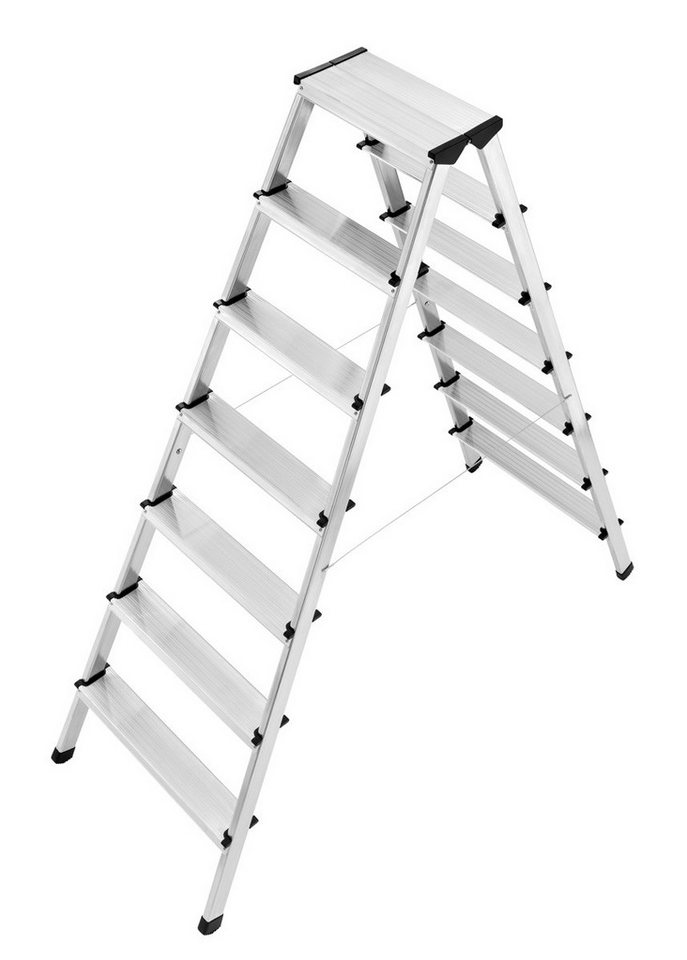 Hailo Stehleiter Hailo D60 StandardLine Doppelstufenleiter rutschsichere 2x7 Stufen Hailo Stehleiter Hailo D60 StandardLine Doppelstufenleiter rutschsichere 2x7 Stufen von Hailo