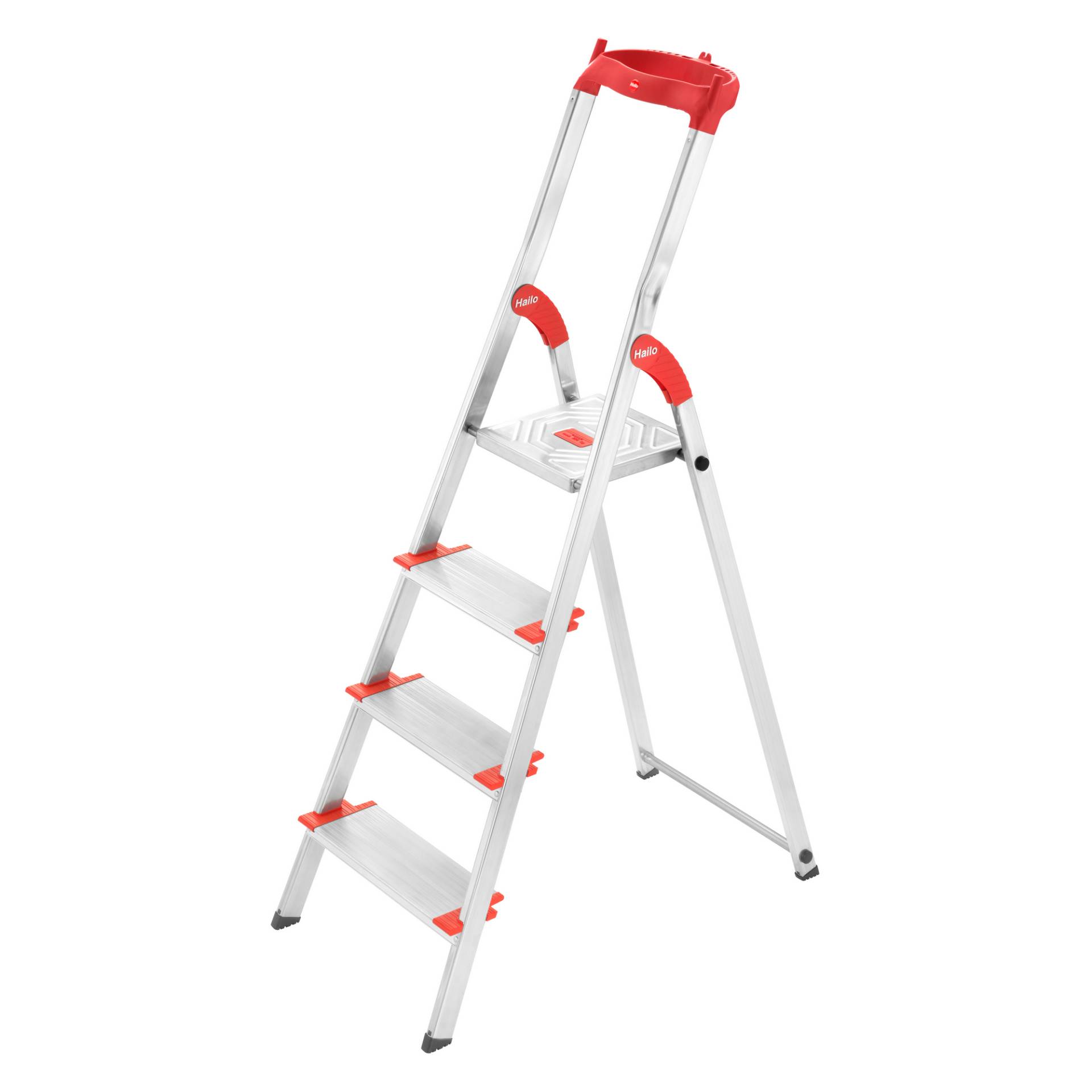 Hailo Stehleiter 'L81 ComfortLine' 4 Stufen, silbern 85 cm Hailo Stehleiter 'L81 ComfortLine' 4 Stufen, silbern 85 cm von Hailo