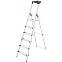 Hailo Stufen-Stehleiter L80 ComfortLine, Standhöhe 1,28 m von Hailo