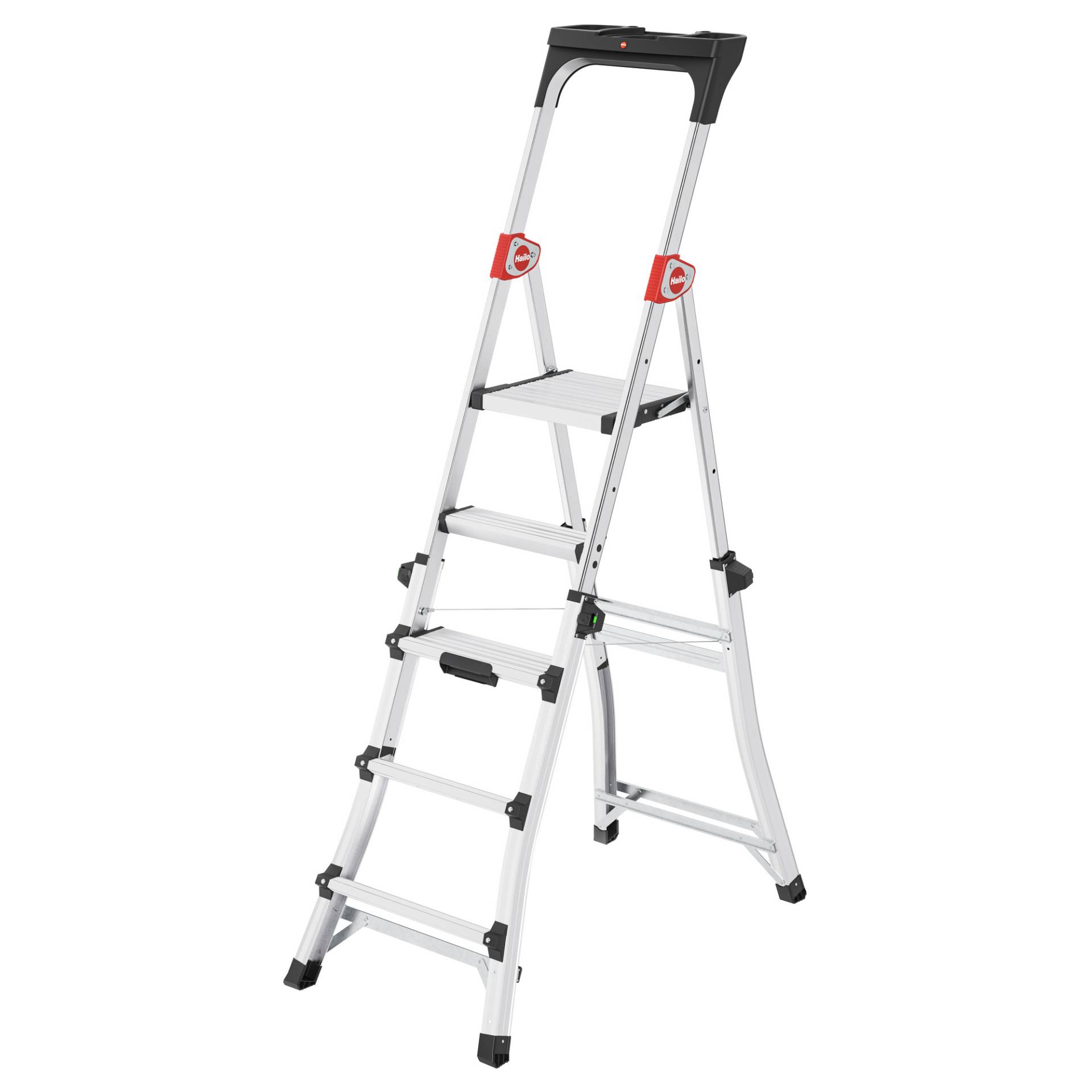 Hailo Teleskop-Stehleiter 'TL 100' Aluminium 3-5 Stufen Hailo Teleskop-Stehleiter 'TL 100' Aluminium 3-5 Stufen von Hailo