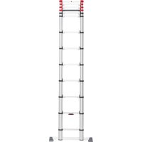 Hailo Teleskopleiter "FlexLine", Alu-Sicherheits-Teleskopleiter 13 Sprossen von Hailo