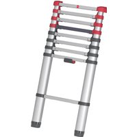 Hailo Teleskopleiter "FlexLine", Alu-Sicherheits-Teleskopleiter 9 Sprossen von Hailo