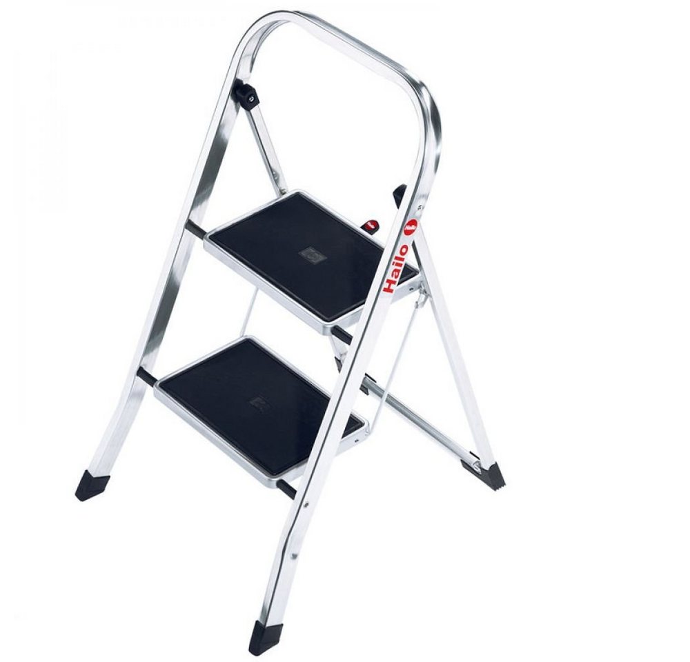 Hailo Trittleiter Hailo Klapptritt K 60 Alu 2 Stufen von Hailo