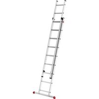 Hailo ProfiStep® duo 7209-007 Aluminium Schiebeleiter Arbeitshöhe (max.): 5.15m Silber 9.4kg von Hailo