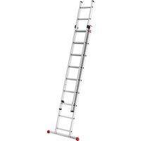 Hailo - S80 ProfiStep duo Alu-Schiebeleiter, 2-teilig, 2x9 Sprossen von Hailo