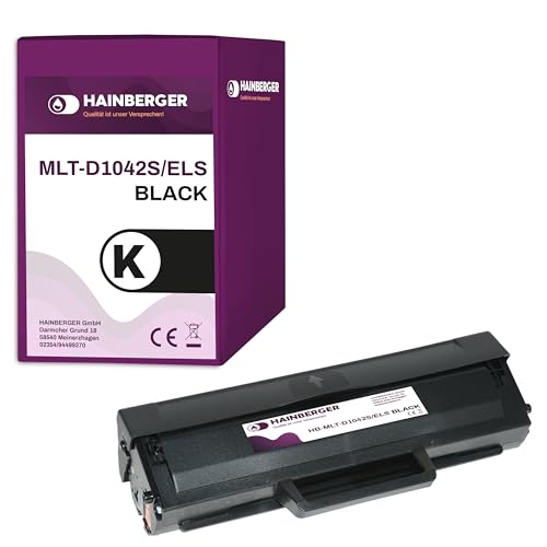 Hainberger XL Toner für Samsung ML-1660 Schwarz, 2.500 Seiten. Geeignet für ML1660 ML 1661 K ML 1665 K ML 1666 SCX 3200 SCX3200 W SCX 3205 SCX3205 MLT-D1042S/ELS, MLT-D1040S, D1040S, D1042S 1042 von Hainberger