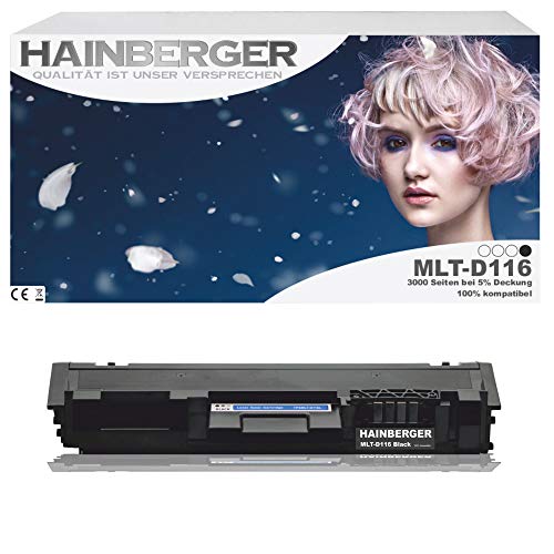 Hainberger XXL Toner für Samsung MLT-D116L 3000 Seiten passend in Samsung SL-M2625 SL-M2626 SL-M2825 SL-M2826 SL-M2875 SL-M2876 / Xpress M2625 M2626 M2675 FN M2825 M2826 M2875 M2876 Drucker von Hainberger
