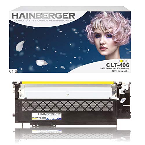 HainbergerXL Toner Yellow kompatibel zu Samsung Xpress C410W CLP-365/SEE CLP-365 360 Series CLX 3300 Series 3305 FN FW Xpress C 460 FW von Hainberger
