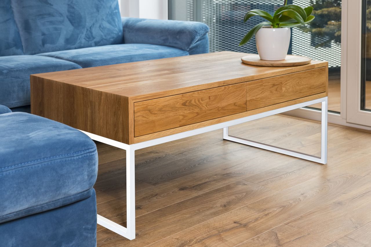 Couchtisch Beistelltisch Sofatisch Coffee Table Wohnzimmer Tisch Schublade Holz von Hainser