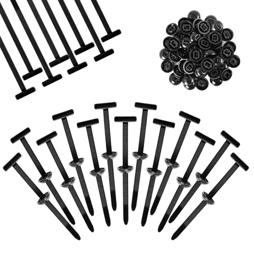 50 Stück Universal Kabelbinder Schnalle,Robuster Selbstsichernder Kabelbinder Fixierer,langlebigeren Nylon Krawatte Wraps für Auto Reparatur von Hainue