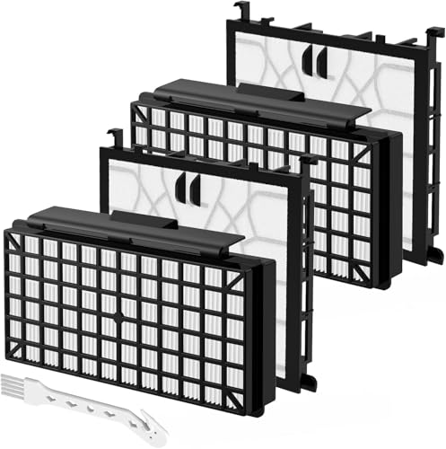 Hepafilter Motorschutzfilter für Siemens Q5.0 Staubsauger Silence Power VSQ5X1230,2x HEPA Filter + 2x Motorfilter Kompatibel mit Siemens Bodenstaubsauger VZ154HFB/VZ02MSF/VSQ5X12M1,Staubsauger Zub von Hainue