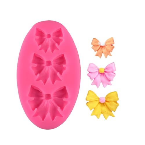 Haione Bowknot Silikon Fondant Form Schokolade Kuchen Dekoration Backwerkzeuge für DIY Keks Eiswürfel Kerze Süßigkeiten Seife (#1) von Haione