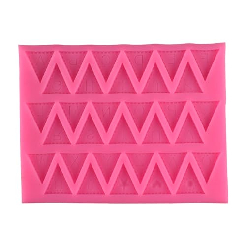 Haione Buchstaben Silikon Fondant Form Schokolade Kuchen Dekoration Backwerkzeuge für DIY Keks Eiswürfel Zucker Handwerk Süßigkeiten Seife (#6) von Haione