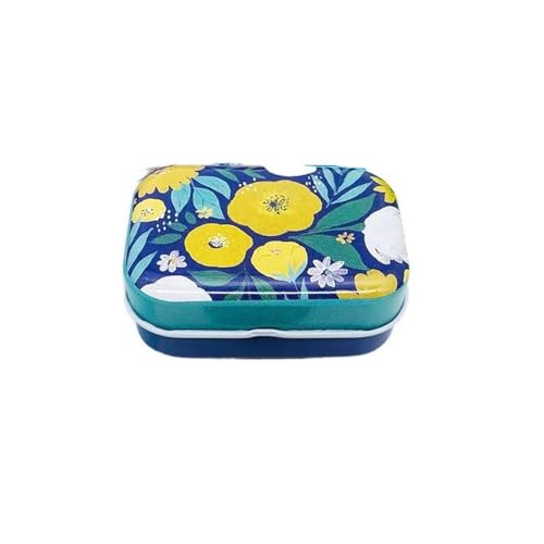 Haione Bunte Blumen Mini-Blechdose mit Deckel für Frauen, rechteckige Eisentasche, Tee, Mini-Metallboxen, tragbare Aufbewahrungsbehälter für Süßigkeiten, Münzen, Schlüssel, Perlen, Ohrstöpsel, Schmuck Haione Bunte Blumen Mini-Blechdose mit Deckel für Frauen, rechteckige Eisentasche, Tee, Mini-Metallboxen, tragbare Aufbewahrungsbehälter für Süßigkeiten, Münzen, Schlüssel, Perlen, Ohrstöpsel, Schmuck von Haione