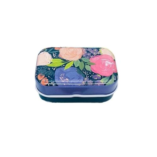 Haione Bunte Blumen Mini-Blechdose mit Deckel für Frauen, rechteckige Eisentasche, Tee, Mini-Metallboxen, tragbare Aufbewahrungsbehälter für Süßigkeiten, Münzen, Schlüssel, Perlen, Ohrstöpsel, Schmuck Haione Bunte Blumen Mini-Blechdose mit Deckel für Frauen, rechteckige Eisentasche, Tee, Mini-Metallboxen, tragbare Aufbewahrungsbehälter für Süßigkeiten, Münzen, Schlüssel, Perlen, Ohrstöpsel, Schmuck von Haione