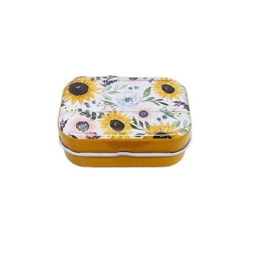 Haione Bunte Blumen Mini-Blechdose mit Deckel für Frauen, rechteckige Eisentasche, Tee, Mini-Metallboxen, tragbare Aufbewahrungsbehälter für Süßigkeiten, Münzen, Schlüssel, Perlen, Ohrstöpsel, Schmuck Haione Bunte Blumen Mini-Blechdose mit Deckel für Frauen, rechteckige Eisentasche, Tee, Mini-Metallboxen, tragbare Aufbewahrungsbehälter für Süßigkeiten, Münzen, Schlüssel, Perlen, Ohrstöpsel, Schmuck von Haione