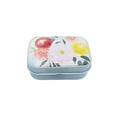 Haione Bunte Blumen Mini-Blechdose mit Deckel für Frauen, rechteckige Eisentasche, Tee, Mini-Metallboxen, tragbare Aufbewahrungsbehälter für Süßigkeiten, Münzen, Schlüssel, Perlen, Ohrstöpsel, Schmuck Haione Bunte Blumen Mini-Blechdose mit Deckel für Frauen, rechteckige Eisentasche, Tee, Mini-Metallboxen, tragbare Aufbewahrungsbehälter für Süßigkeiten, Münzen, Schlüssel, Perlen, Ohrstöpsel, Schmuck von Haione
