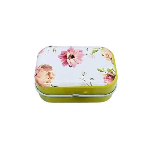 Haione Bunte Blumen Mini-Blechdose mit Deckel für Frauen, rechteckige Eisentasche, Tee, Mini-Metallboxen, tragbare Aufbewahrungsbehälter für Süßigkeiten, Münzen, Schlüssel, Perlen, Ohrstöpsel, Schmuck Haione Bunte Blumen Mini-Blechdose mit Deckel für Frauen, rechteckige Eisentasche, Tee, Mini-Metallboxen, tragbare Aufbewahrungsbehälter für Süßigkeiten, Münzen, Schlüssel, Perlen, Ohrstöpsel, Schmuck von Haione