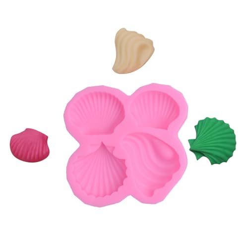 Haione Conch Shell Silikon Fondant Form Schokolade Kuchen Dekoration Backwerkzeuge für DIY Keks Eiswürfel Zucker Handwerk Süßigkeiten Seife - 1PCS-A von Haione