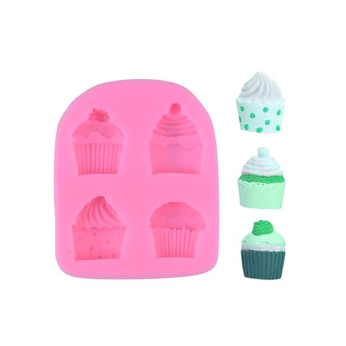 Haione Cupcake Silikon Fondant Form Schokolade Kuchen Dekoration Backwerkzeuge für DIY Keks Eiswürfel Kerze Süßigkeiten Seife von Haione
