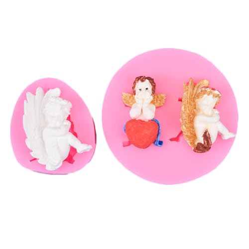 Haione Engel Silikon Fondant Form Schokolade Kuchen Dekoration Backwerkzeuge für DIY Keks Eiswürfel Kerze Süßigkeiten Seife (#7 Haione Engel Silikon Fondant Form Schokolade Kuchen Dekoration Backwerkzeuge für DIY Keks Eiswürfel Kerze Süßigkeiten Seife (#7 von Haione