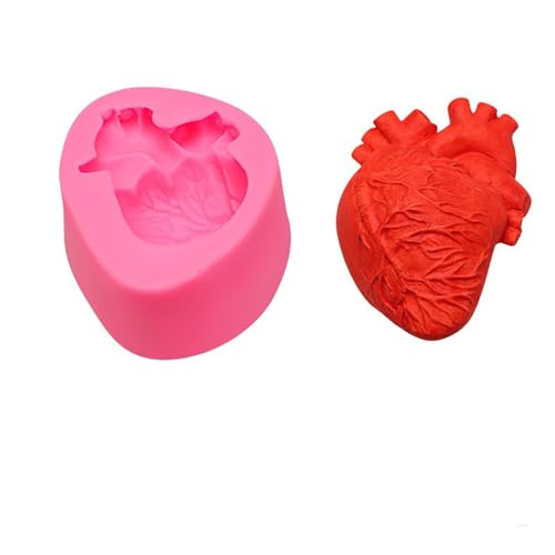 Haione Halloween Herz Silikon Fondant Form Schokolade Kuchen Dekoration Backwerkzeuge für DIY Keks Eiswürfel Kerze Süßigkeiten Seife von Haione