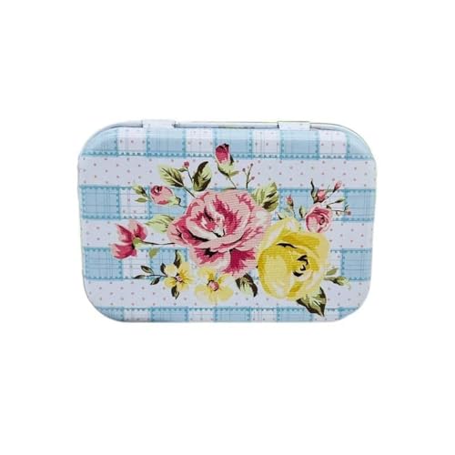 Haione Kleine Blechdose mit Deckel für Frauen, Retro-Blumen, rechteckige Eisentasche, Tee, Mini-Metallboxen, tragbare Aufbewahrungsbehälter für Süßigkeiten, Münzen, Schlüssel, Perlen, Ohrstöpsel Haione Kleine Blechdose mit Deckel für Frauen, Retro-Blumen, rechteckige Eisentasche, Tee, Mini-Metallboxen, tragbare Aufbewahrungsbehälter für Süßigkeiten, Münzen, Schlüssel, Perlen, Ohrstöpsel von Haione