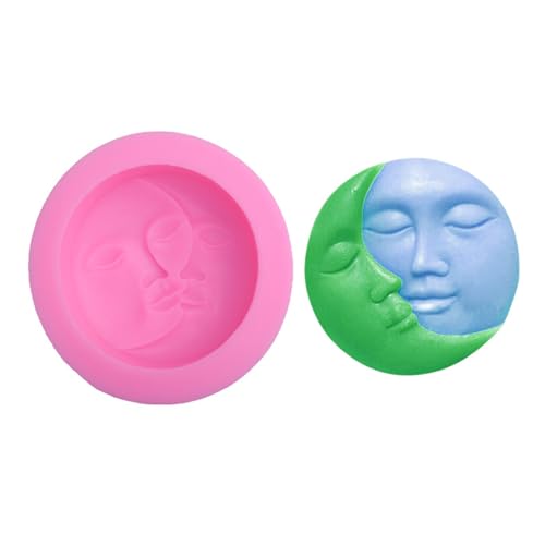 Haione Mondgesicht Silikon Fondant Form Schokolade Kuchen Dekoration Backwerkzeuge für DIY Keks Eiswürfel Kerze Süßigkeiten Seife Haione Mondgesicht Silikon Fondant Form Schokolade Kuchen Dekoration Backwerkzeuge für DIY Keks Eiswürfel Kerze Süßigkeiten Seife von Haione