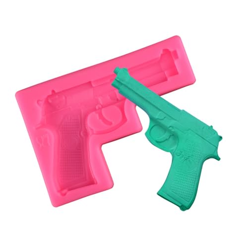 Haione Pistole Silikon Fondant Form Schokolade Kuchen Dekoration Backwerkzeuge für DIY Keks Eiswürfel Kerze Süßigkeiten Seife Haione Pistole Silikon Fondant Form Schokolade Kuchen Dekoration Backwerkzeuge für DIY Keks Eiswürfel Kerze Süßigkeiten Seife von Haione