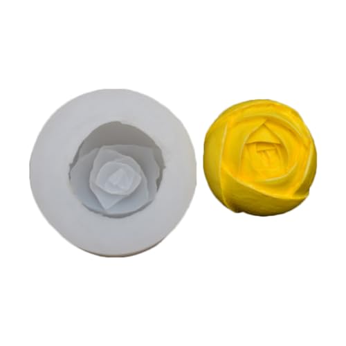 Haione Rose Blume Silikon Fondant Form Schokolade Kuchen Dekoration Backwerkzeuge für DIY Keks Eiswürfel Kerze Süßigkeiten Seife (#6) von Haione