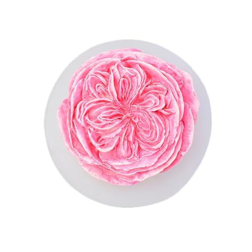 Haione Rose Blume Silikon Fondant Form Schokolade Kuchen Dekoration Backwerkzeuge für DIY Keks Eiswürfel Kerze Süßigkeiten Seife (#7) von Haione