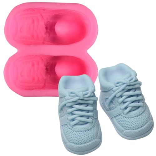 Haione Sneakers Silikon Fondant Form Schokolade Kuchen Dekoration Backwerkzeuge für DIY Keks Eiswürfel Kerze Süßigkeiten Seife Haione Sneakers Silikon Fondant Form Schokolade Kuchen Dekoration Backwerkzeuge für DIY Keks Eiswürfel Kerze Süßigkeiten Seife von Haione