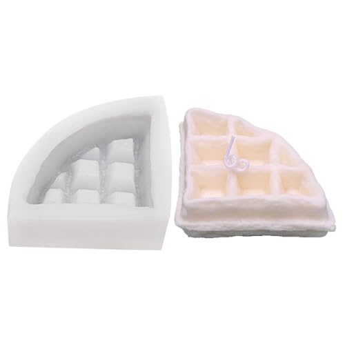 Haione Waffel Silikon Fondant Form Schokolade Kuchen Dekoration Backwerkzeuge für DIY Keks Eiswürfel Kerze Süßigkeiten Seife (#1) von Haione