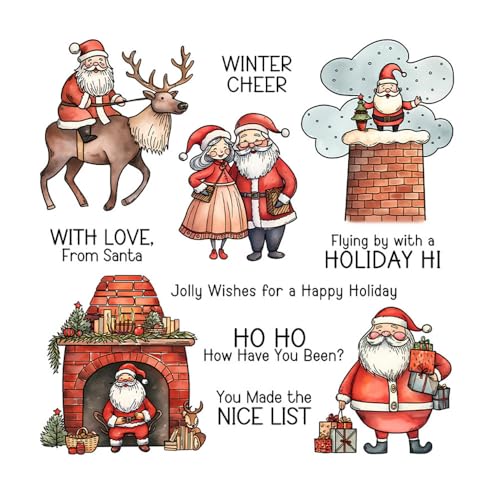 Haione Weihnachtsmann Elch Schornstein Weihnachten Klar Stempel für DIY Scrapbooking Kartenherstellung Fotoalbum Silikon Stempel Siegel für Journals Dekorative Haione Weihnachtsmann Elch Schornstein Weihnachten Klar Stempel für DIY Scrapbooking Kartenherstellung Fotoalbum Silikon Stempel Siegel für Journals Dekorative von Haione
