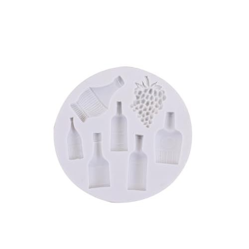 Haione Weinflasche Silikon Fondant Form Schokolade Kuchen Dekoration Backwerkzeuge für DIY Keks Eiswürfel Kerze Süßigkeiten Seife Haione Weinflasche Silikon Fondant Form Schokolade Kuchen Dekoration Backwerkzeuge für DIY Keks Eiswürfel Kerze Süßigkeiten Seife von Haione