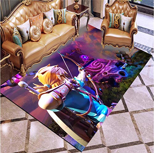 Haiqings Die Legende von Zelda Teppich Modemuster Bodenmatte Willkommen Fußmatte Outdoor Teppich Teppich Kinderzimmer Teppiche 80X120CM von Haiqings