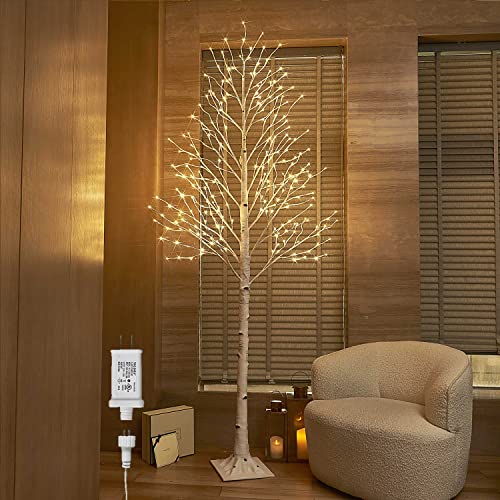 Hairui LED Baum Warmweiß 240LEDs Birke Lichterbaum 240CM Künstlicher Weihnachtsbaum mit Teilweise Funkelnder Funktion LED Birkenbaum für Party, Hochzeit, Heimdekoration 24V Sicherheitsspannung Hairui LED Baum Warmweiß 240LEDs Birke Lichterbaum 240CM Künstlicher Weihnachtsbaum mit Teilweise Funkelnder Funktion LED Birkenbaum für Party, Hochzeit, Heimdekoration 24V Sicherheitsspannung von Hairui