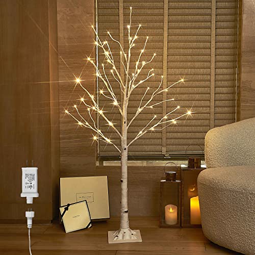 Hairui LED Baum Warmweiß 72LEDs Birke Lichterbaum 120CM Künstlicher Weihnachtsbaum mit Teilweise Funkelnder Funktion LED Birkenbaum für Party, Hochzeit, Heimdekoration 24V Sicherheitsspannung Hairui LED Baum Warmweiß 72LEDs Birke Lichterbaum 120CM Künstlicher Weihnachtsbaum mit Teilweise Funkelnder Funktion LED Birkenbaum für Party, Hochzeit, Heimdekoration 24V Sicherheitsspannung von Hairui
