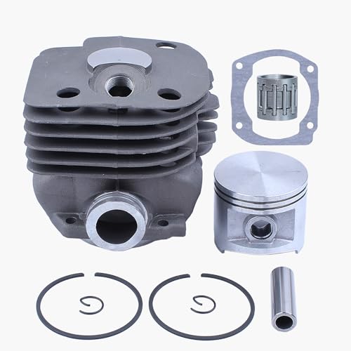 NIKASIL-BESCHICHTET Zylinderkolben Lagerdichtung 50mm Kit für Husqvarna 365 371 372 XP 362 Kettensäge 2-Takt-Motor Motorteile von HAISHINE