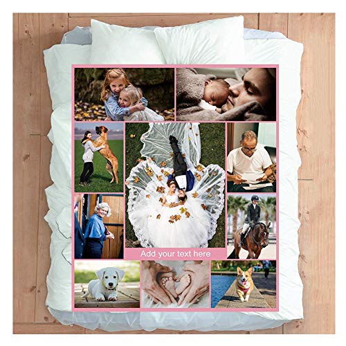 Personalisierte Decke Fotodecke Vlies Mit Eigenem Foto Name Personalisierte Geschenk Für Freunde Familie Geburtstag Weihnachten (Foto 10C, 150x200cm) von Haisimiery