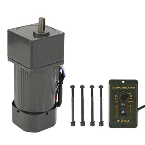 Getriebemotor, 220V 120W 5K + Regler (220V Verkabelung) Gear Motor Elektromotor Getriebemotor mit Drehzahlregler CW/CCW 3.5Drehmoment Centric Output Welle 12mm von Haitiahote