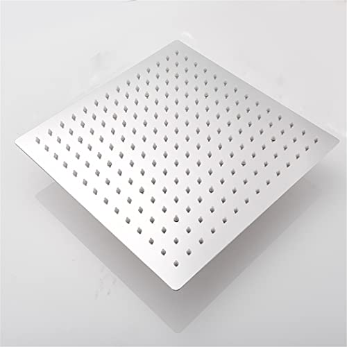 Duschkopf, ultradünn, mattschwarz, verchromt, Regenduschkopf, Badezimmer-Zubehör, Edelstahl, Duschköpfe von Haitpant