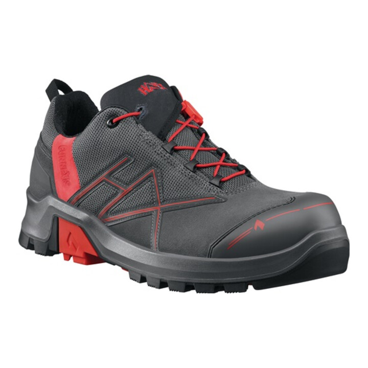 B-Ware Haix Sicherheitsschuh Arbeitsschuh Connexis Gtx Low Grau Rot S3 Herrenschuh 45 von Haix