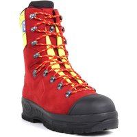 Schnittschutzstiefel / Schnittschutzschuhe Protector 2.0 in kox Edition mit Gore-Tex Rot/Gelb Gr. 46 - Rot/Gelb - Haix von Haix